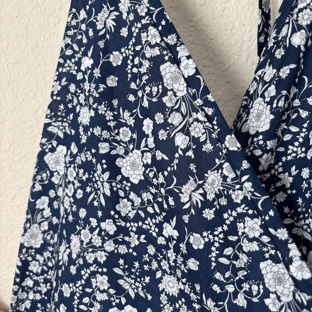 Ann Mashburn Liberty Fabrics Floral Printed Wrap Maxi Dress - Picture 6 of 11